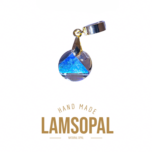 CrystalOpalGoldPendant