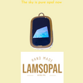 LAMSOPAL opal product on a yellow background with brand name and collection text.