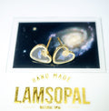 Heart Shaped Mosaic Crystal Opal Earrings&nbsp;, Opal Mined from Coober Pedy, Australia