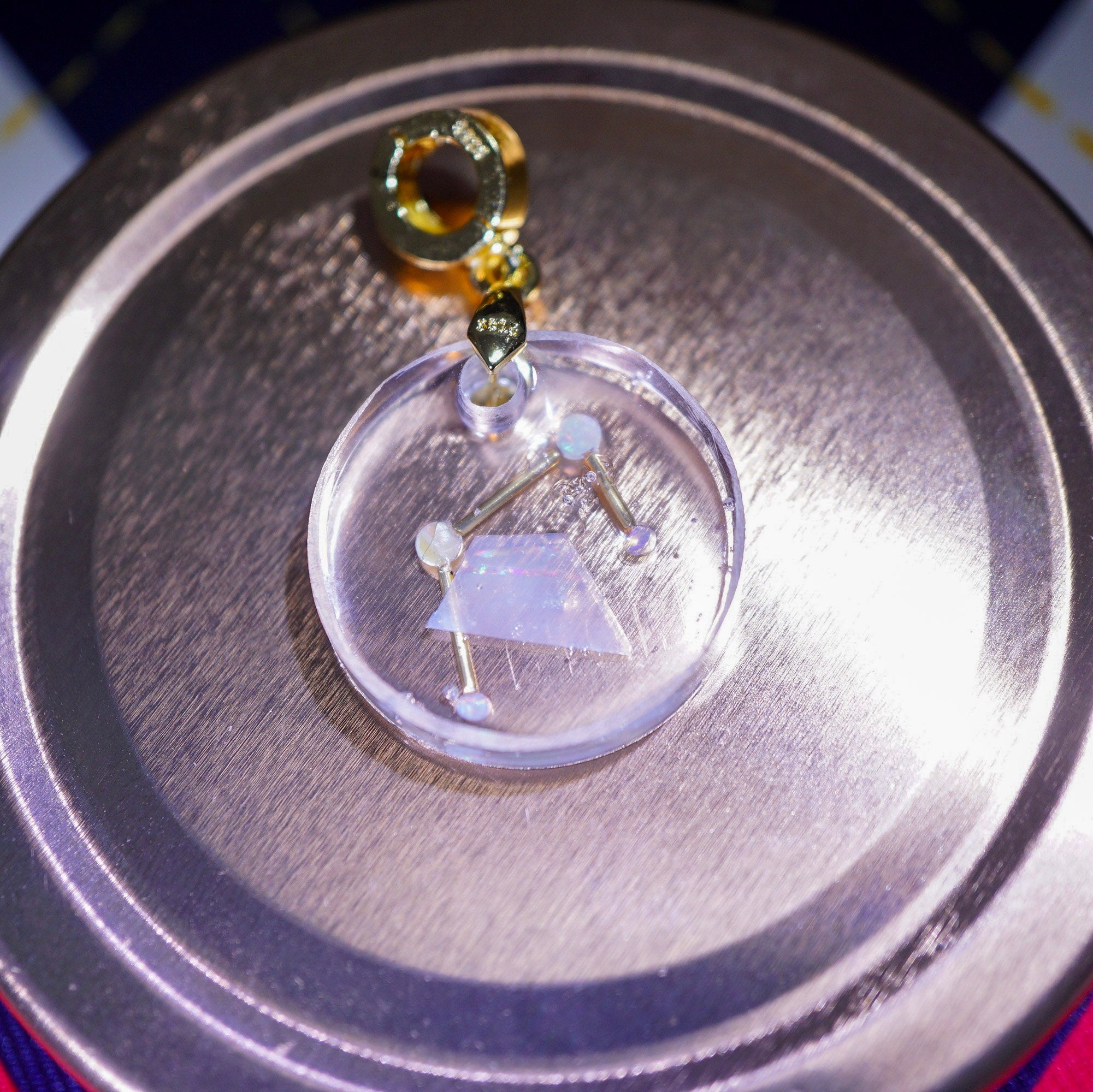 LamsOpal Jewellery-Astronomy Collection-Libra on gold plate
