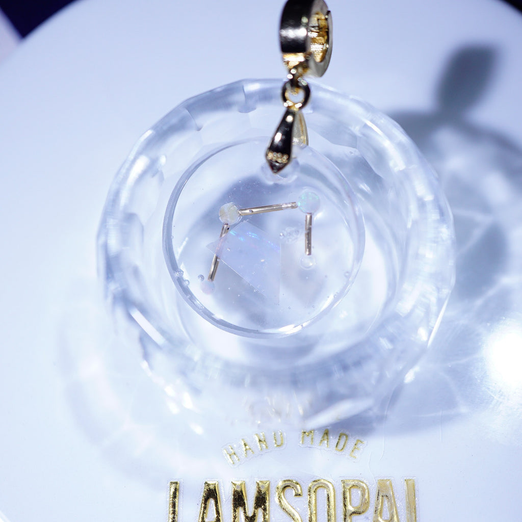LamsOpal Jewellery-Astronomy Collection-Libra on white plate