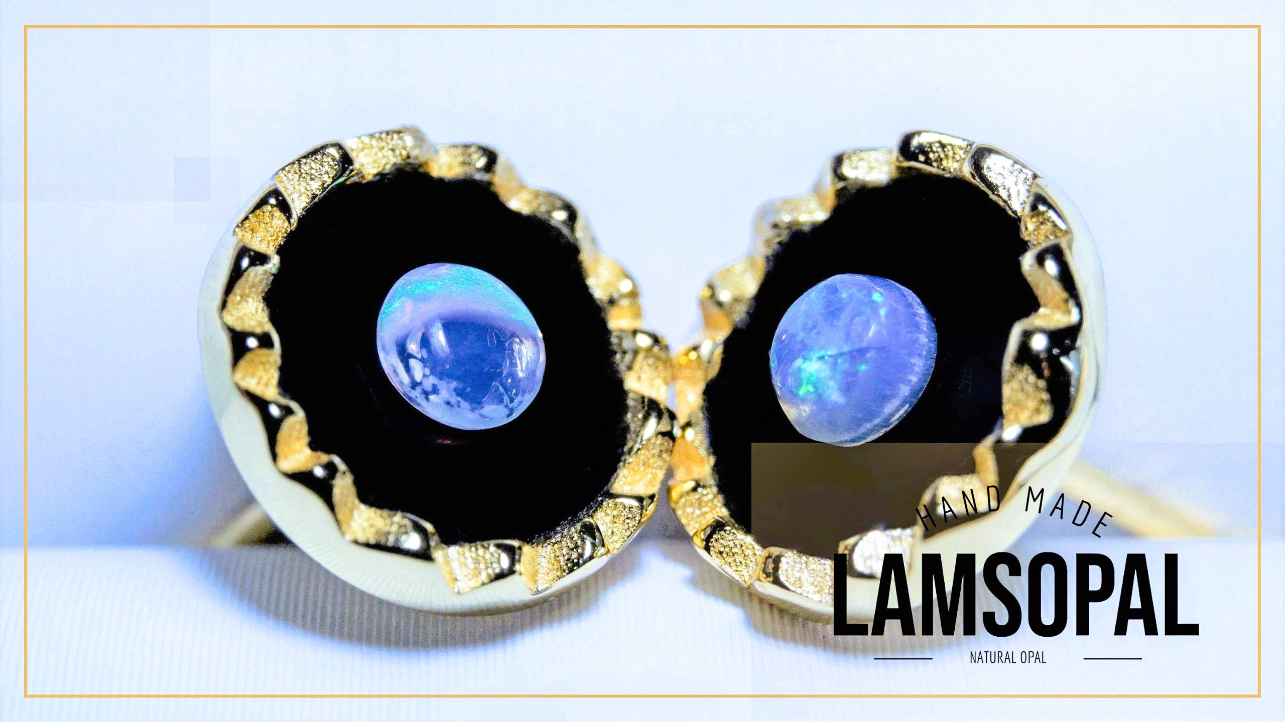 MultiColorsRoundGalaxyOpalGoldEarringsLamsOpalJewellery