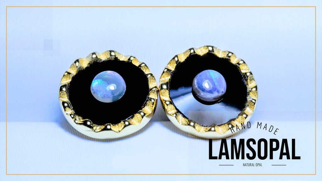 RoundCrystalOpalGoldEarringsLamsOpalJewellery