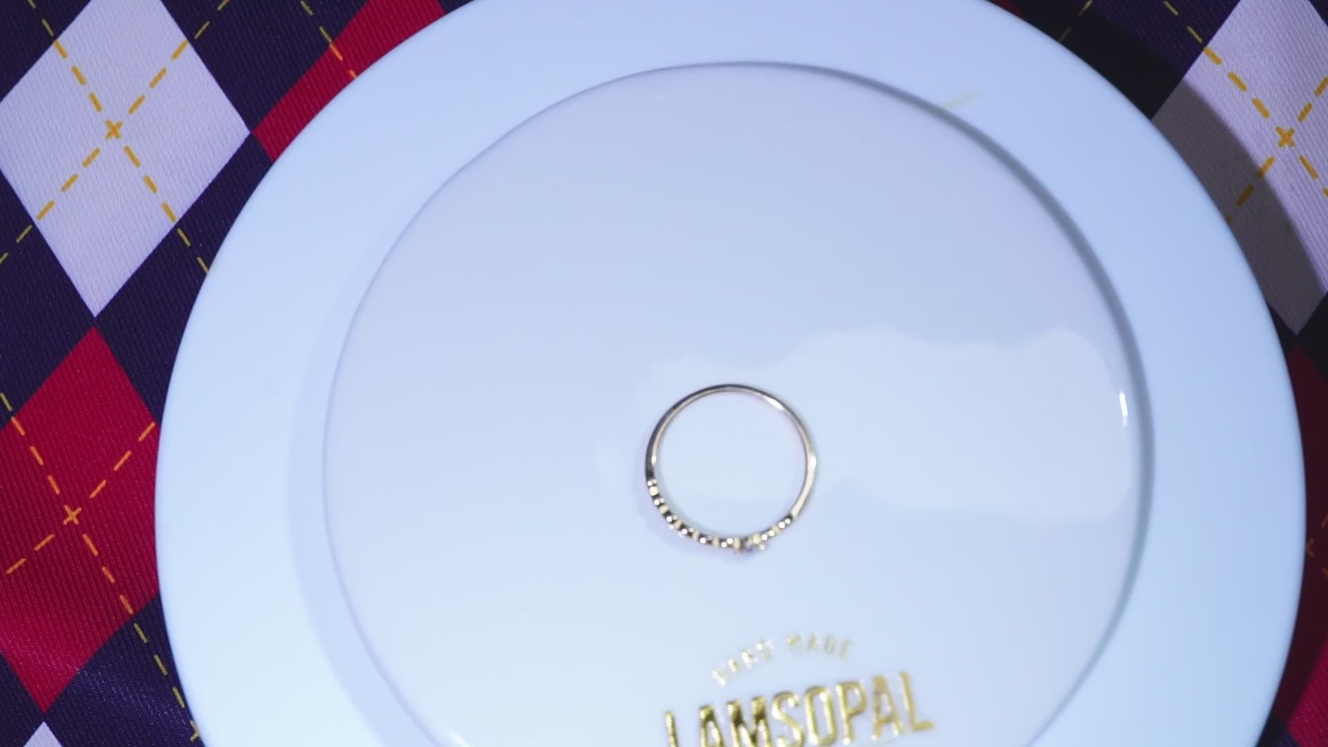 Round Opal Gold Plated Ring Video
